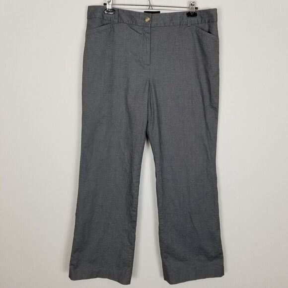 Talbots Women Plus Straight Leg Chino Pants size 16 Light Blue Cotton Blend - Picture 1 of 7